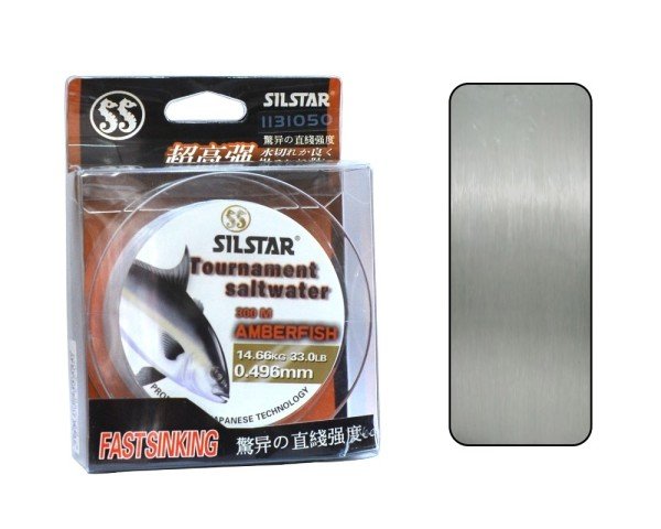 Silstar 1131 Salt Water Amberfish 300mt Monofilament Misina Su Gri 0.60 mm