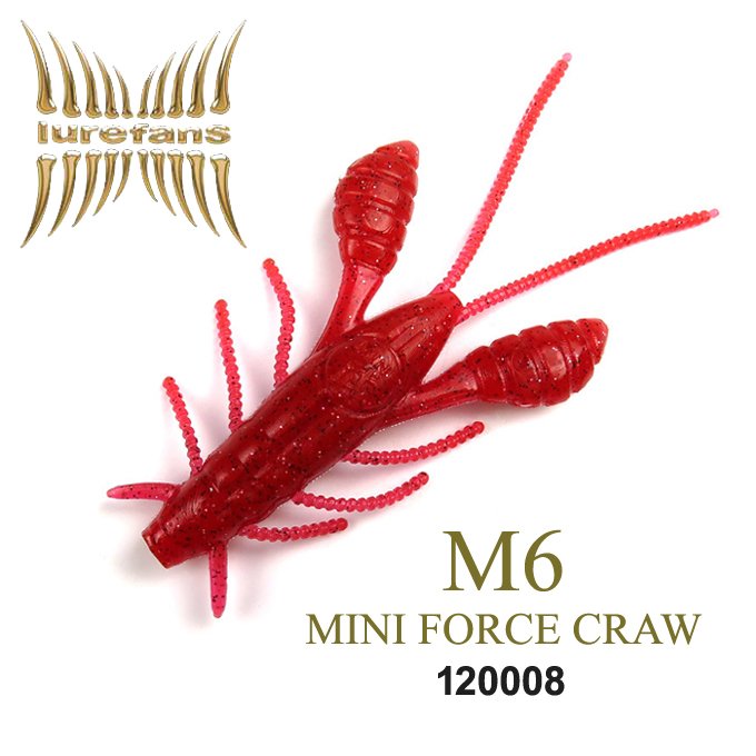 LUREFANS M6 MINI FORCE CRAW 6CM 5.3G COLOR: 8