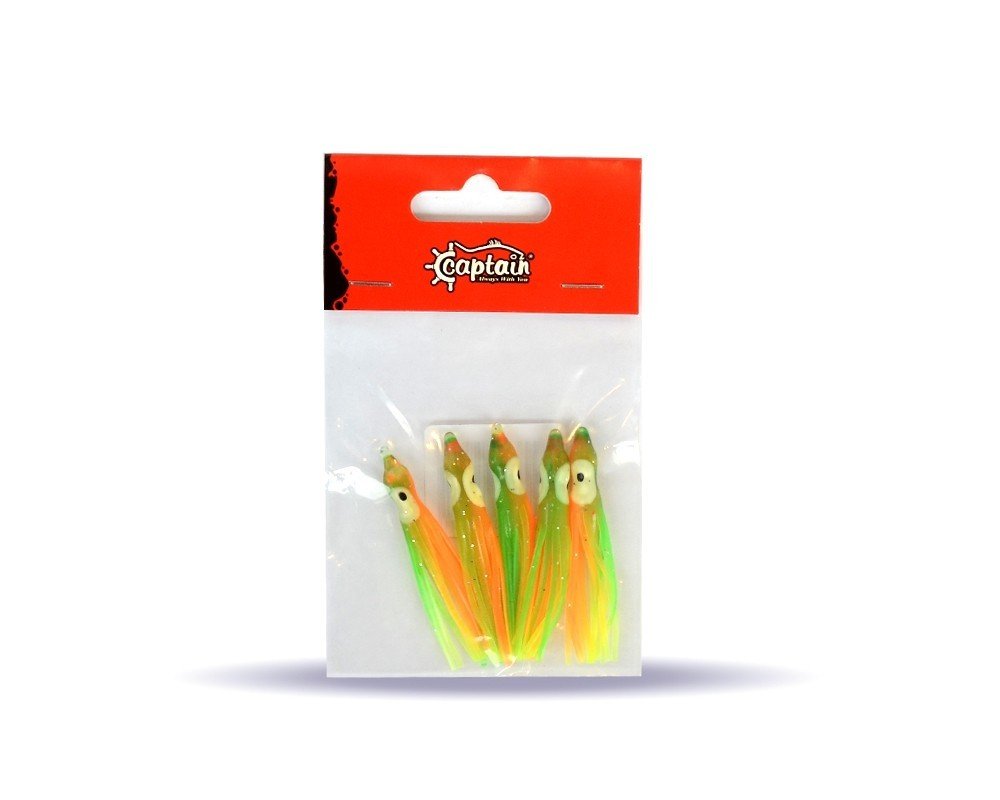 Captain 3593 Octopus Pride 5cm Ahtapot Sübye 5'li Paket Suni Yem 005
