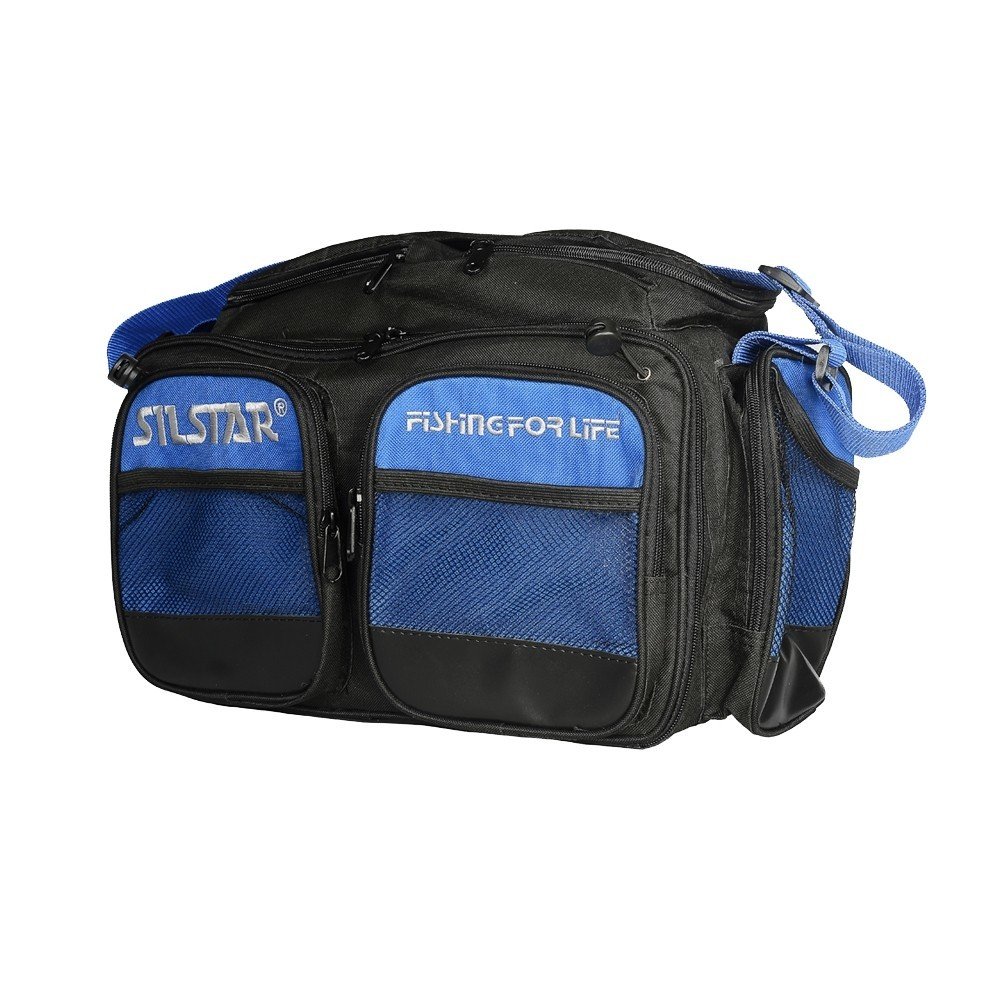 Silstar 9224 006 Tackle Box Askılı Çanta 6 Cepli 4 File Gözlü Çanta 22x37x22cm