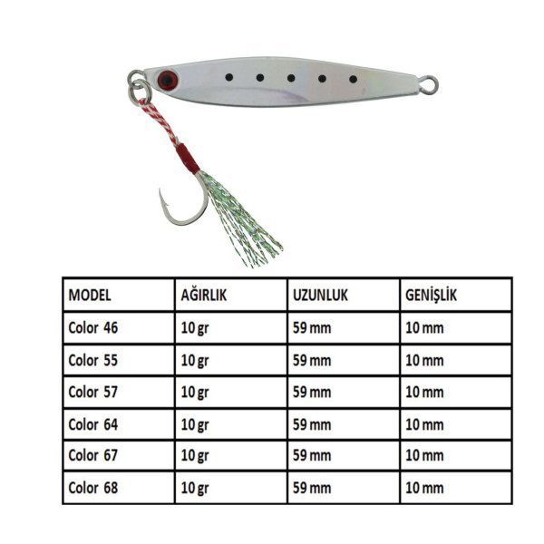Aqua Salty Zero Jig 5 gr - 68