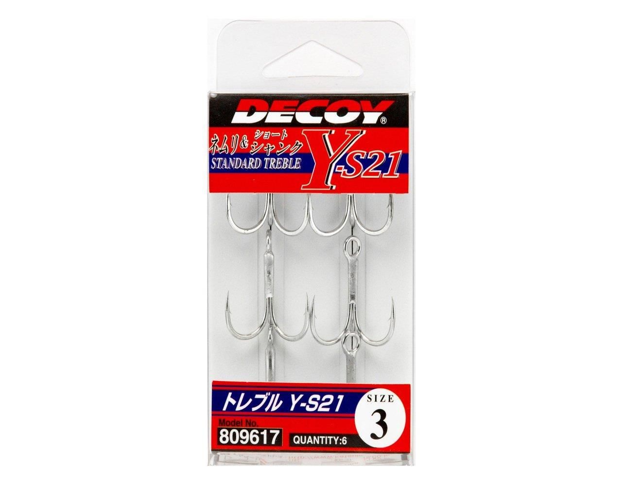 DECOY Y-S21 Standart Treble Üçlü Maket Balık İğnesi 2