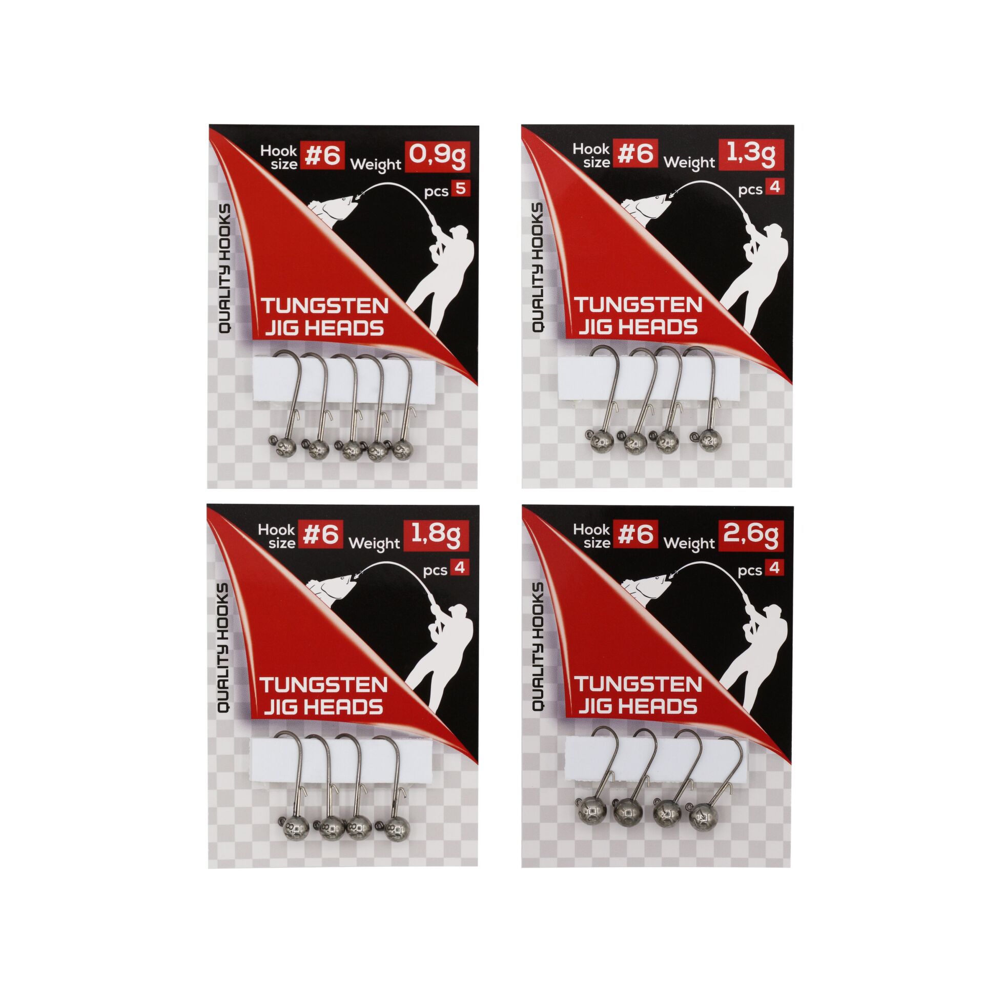 Jaxon Tungsten Jig Heads #6 0,9 GR