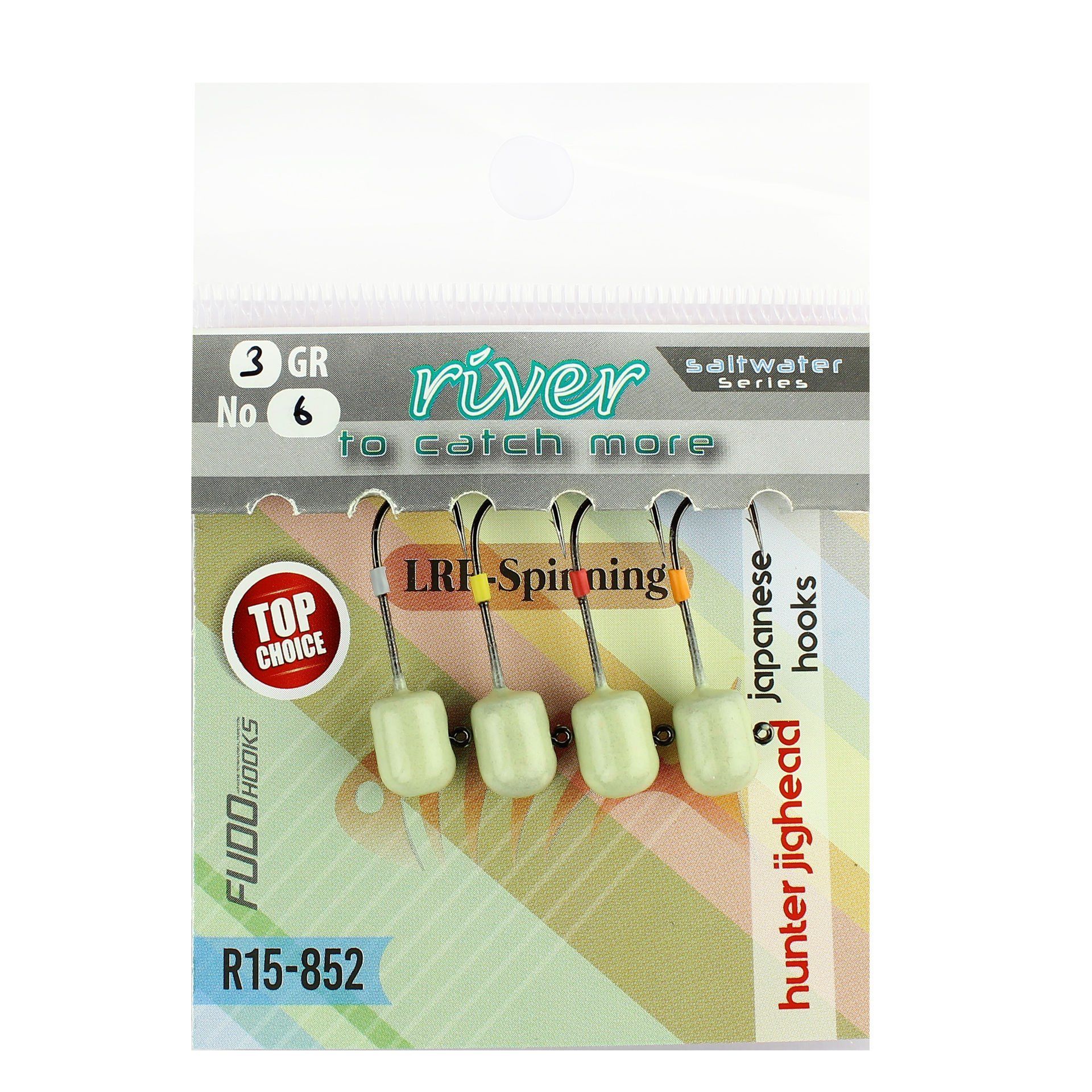 River Hunter Jig Head Glow 4P 3 GR