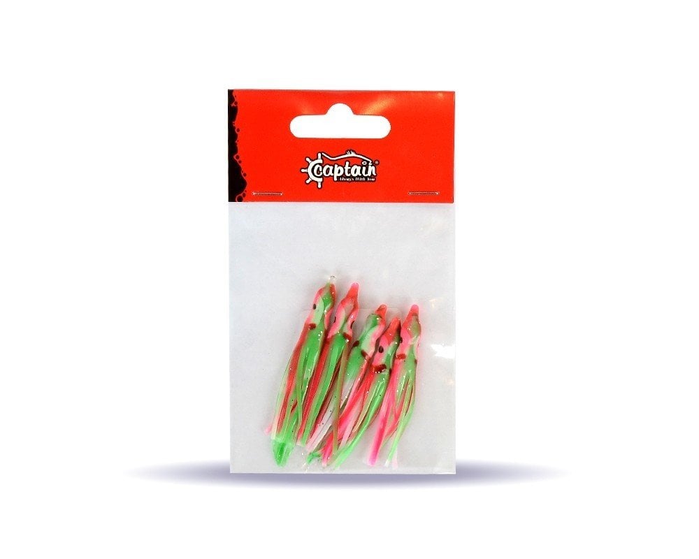 Captain 3593 Octopus Pride 5cm Ahtapot Sübye 5'li Paket Suni Yem 066