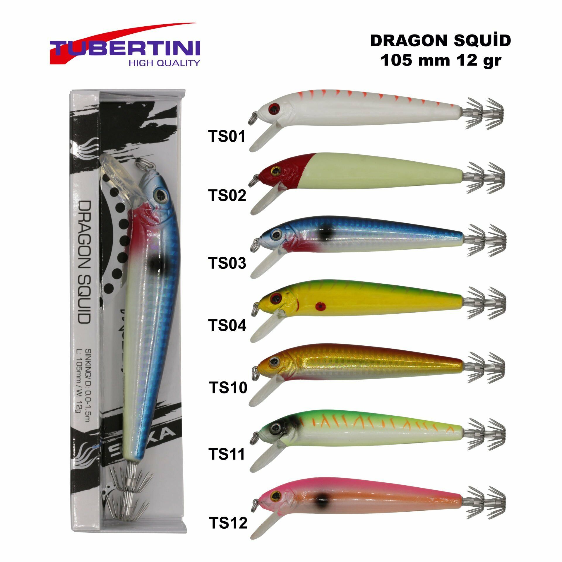 Dragon Squid 105 mm Kalamar Zokası TS10