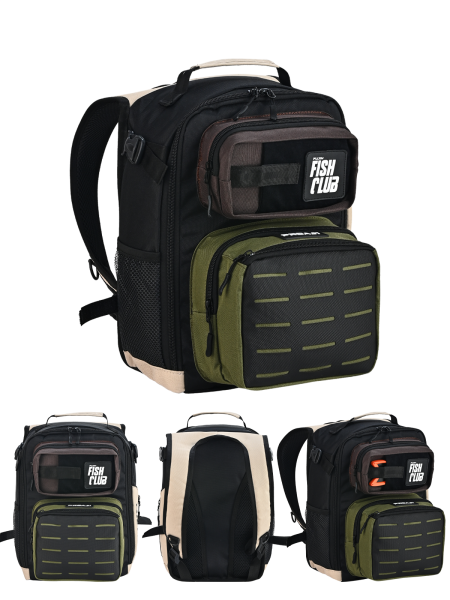 Fujin ProAji Back Pack Green Bej Balıkçı Sırt Çantası