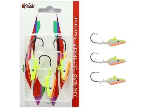 Captain 6457 Jig Head 15gr Ultimate Sardine 3lü Set 1