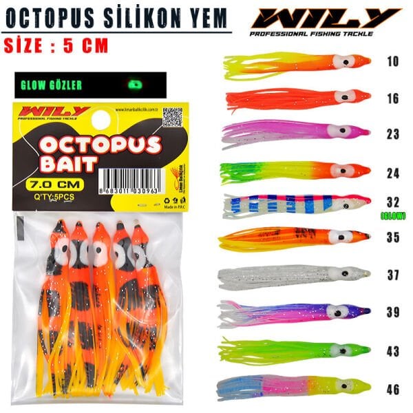 Portfish Octopus 5 cm Silikon Yem