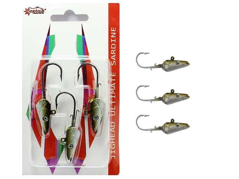 Captain 6457 Jig Head 15gr Ultimate Sardine 3lü Set 8
