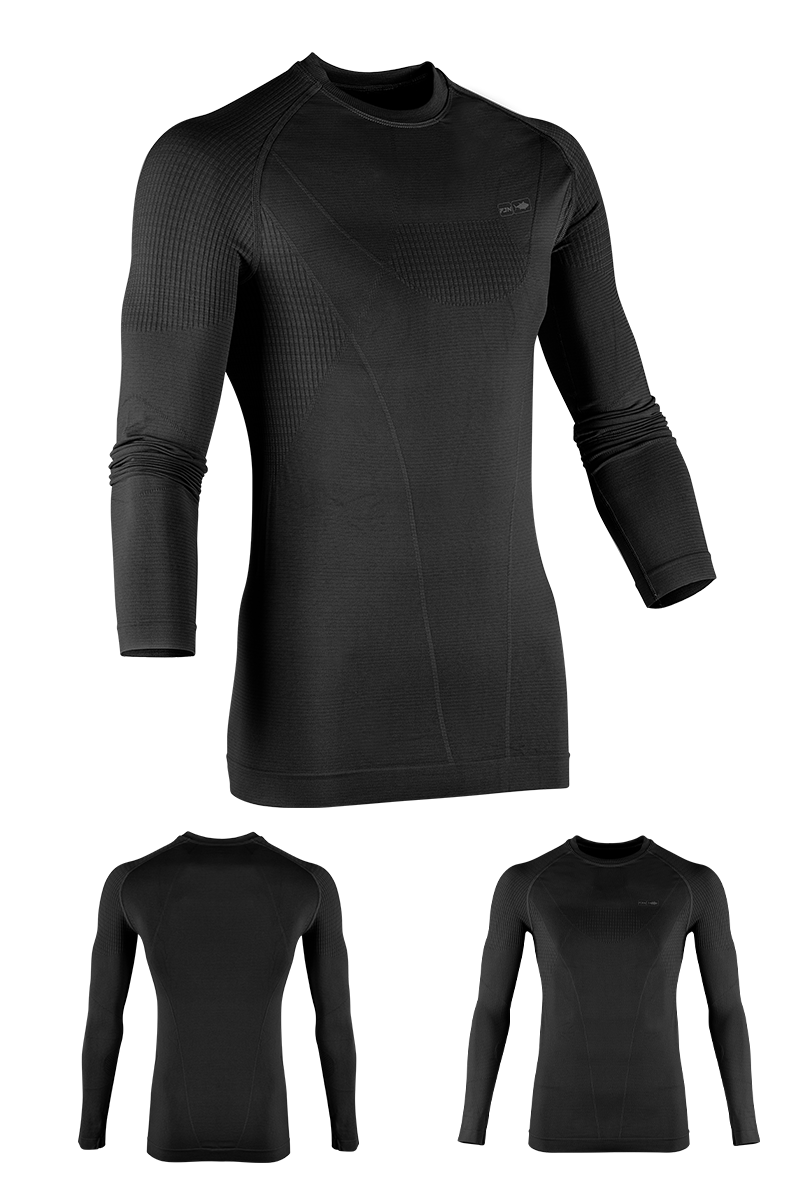 Fujin Seamless Termal İçlik Black Üst XSmall