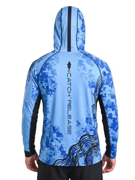 Fujin Relax S26 T-Shirt BuffHoodie Blue Black