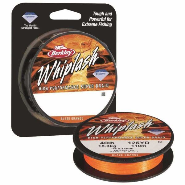 Berkley Whiplash İp Misina Orange - 0.12MM - 300MT - 16.7KG