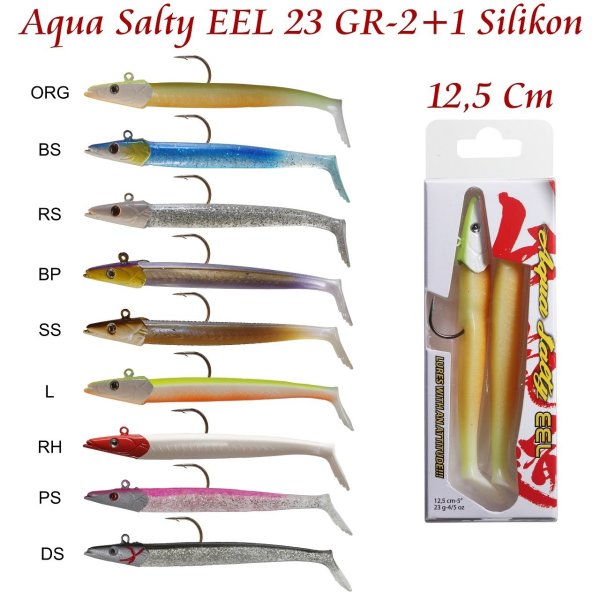 Aqua Salty EEL 23 GR-2+1 Silikon Glow