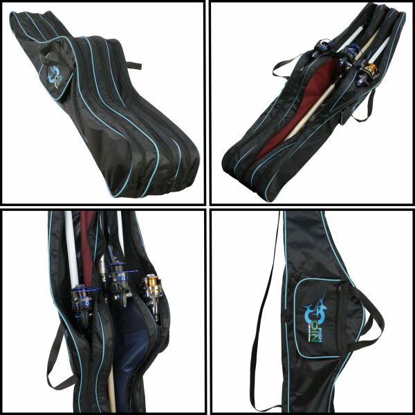 Fishcoin 3 lü Kamış Makine Çantası 145 CM