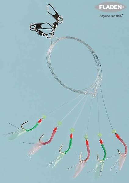 Fladen Mini Larves 6 Köstek, No-6 Hazır Takım