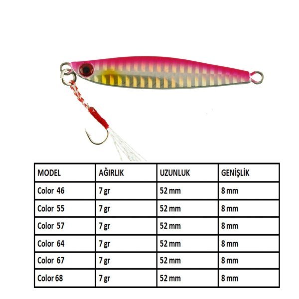 Aqua Salty Zero Jig 7 gr - 68