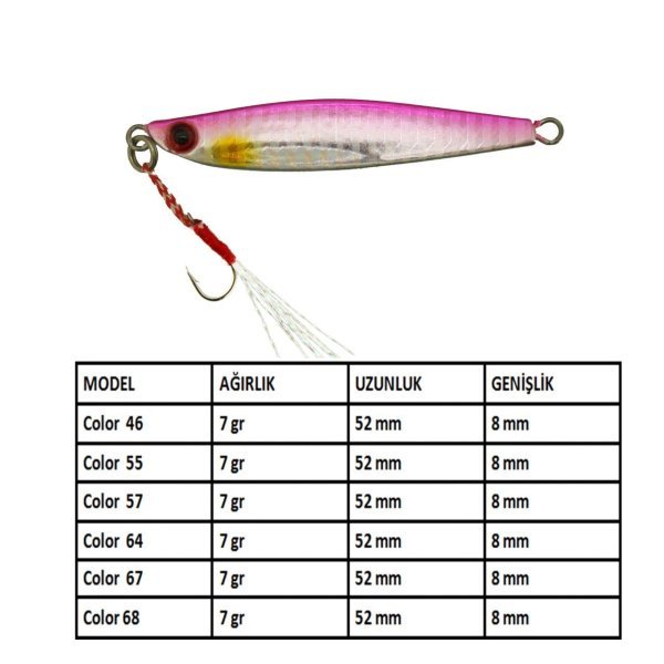 Aqua Salty Zero Jig 7 gr - 67