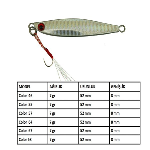 Aqua Salty Zero Jig 7 gr - 57
