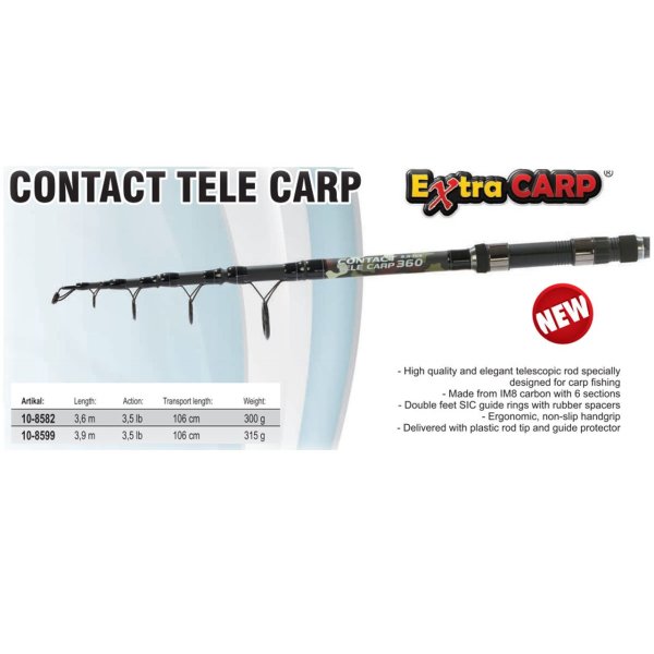 Teleskopik Sazan Kamışı 360cm 3,5lbs