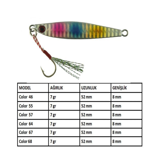 Aqua Salty Zero Jig 7 gr - 55