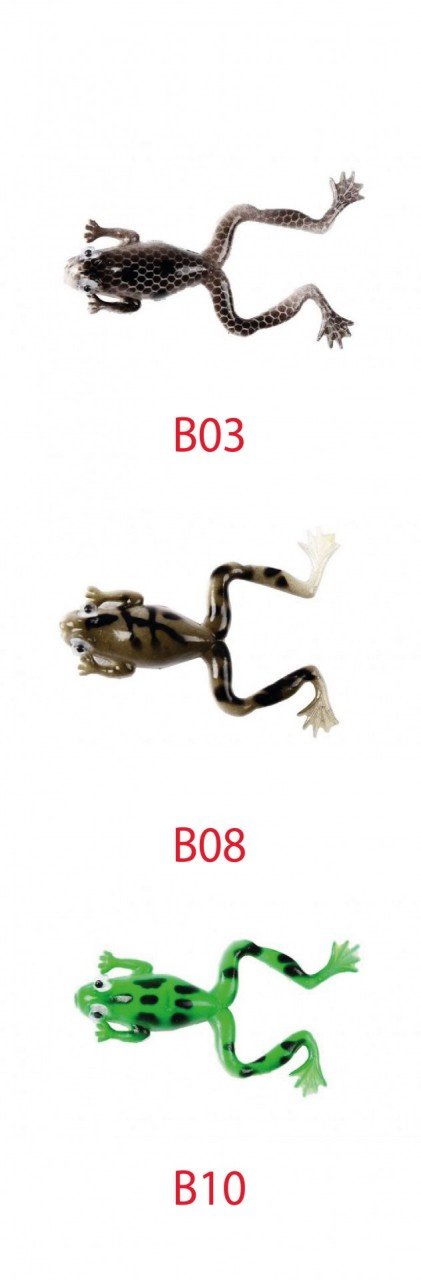 Mutant 3599 Killer Frog 6cm 3'lü Silikon Kurbağa Suni Yem B08