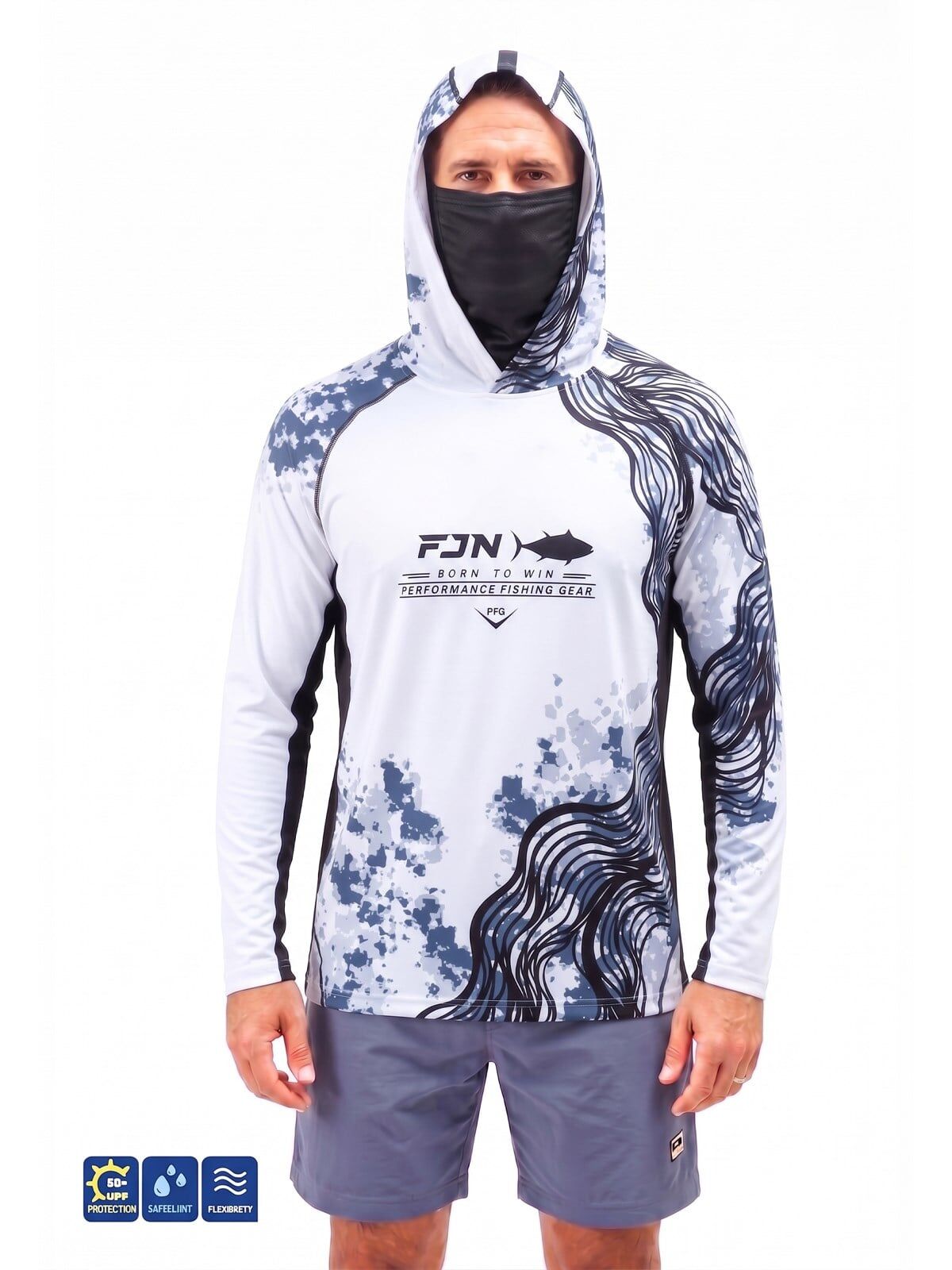 Fujin Relax S26 T-Shirt BuffHoodie White Anthracite