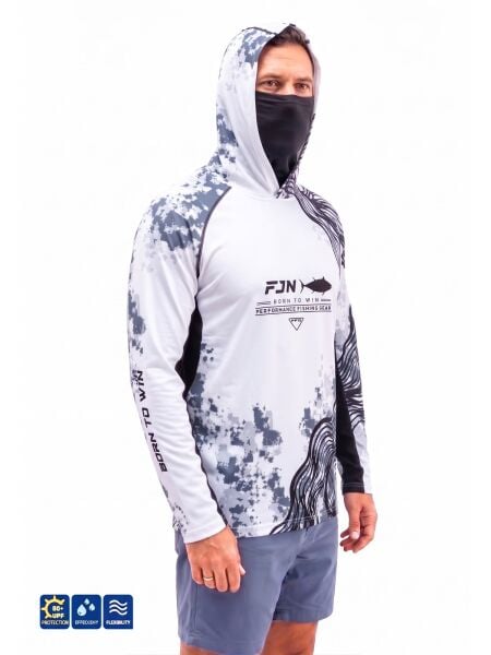 Fujin Relax S26 T-Shirt BuffHoodie White Anthracite