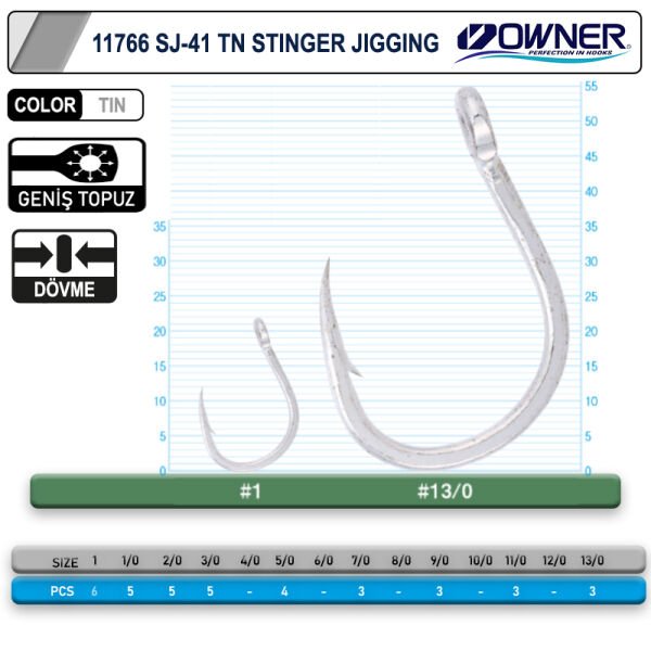 Owner 11766 Stinger Jig İğnesi 11-0