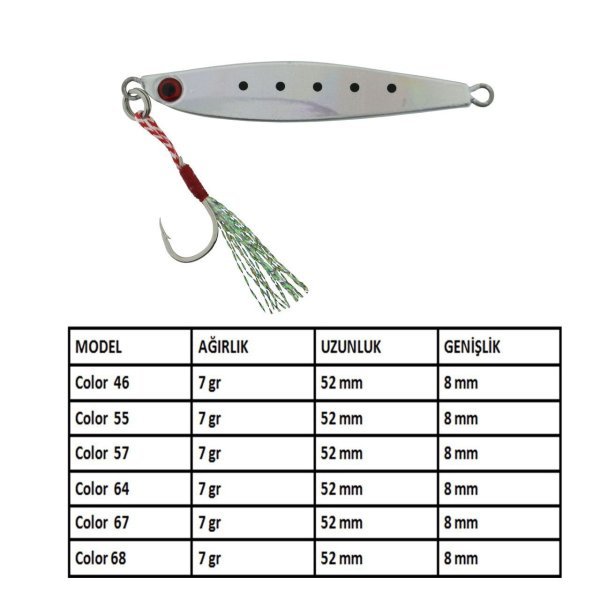 Aqua Salty Zero Jig 7 gr - 46