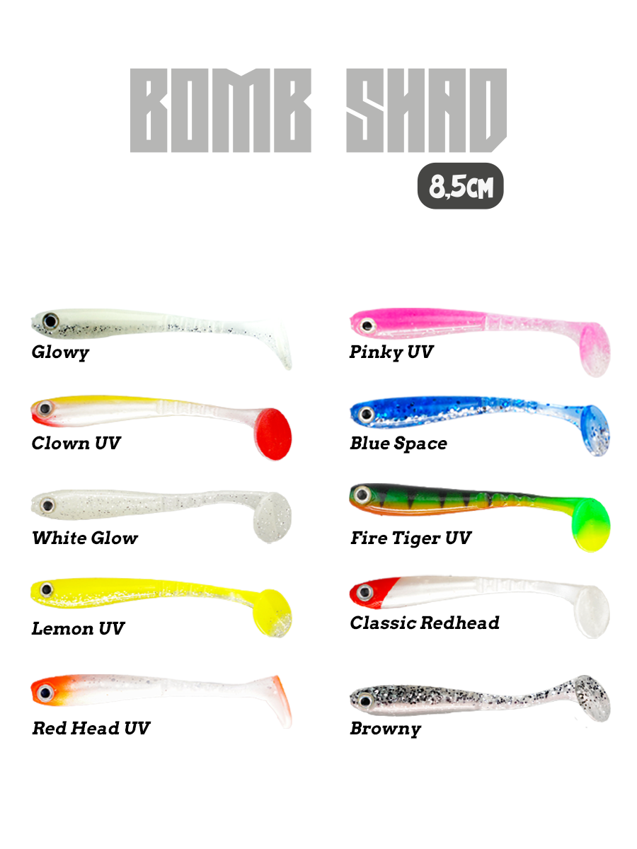 Fujin Bomb Shad 85mm Slikon Balık 