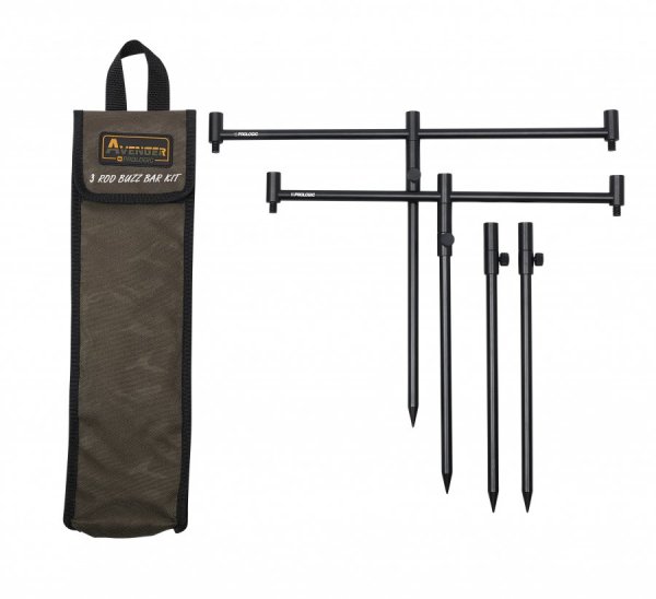 Prologic Avenger Buzz Bar KitCaryycase 3 Rod