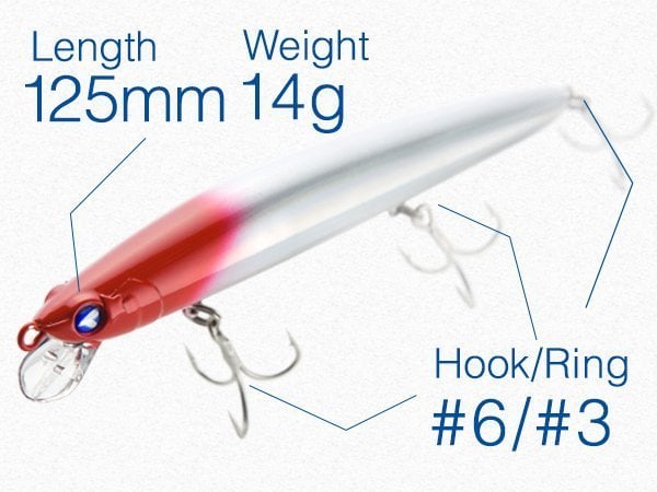 BlueBlue Blooowin! 125F 14G Slim Maket Balık 16