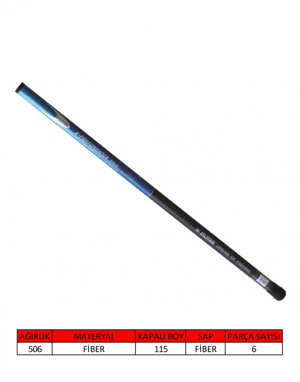 Silstar 3001 XPerformance Pole Blue Göl Kamışı 600 cm