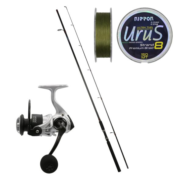Eurofish Saxon 270 cm 10-40 gr + Eurofish Sentex Gri 3000 Spin Olta Seti