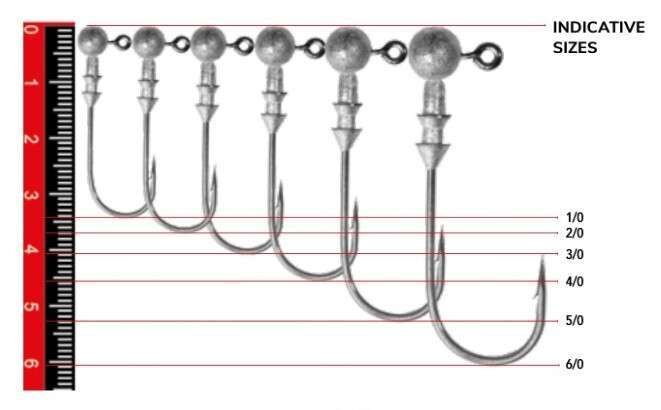 Nomura NM90005040 Round Jig Head 3lü Paket İğne:4/0no 5gr