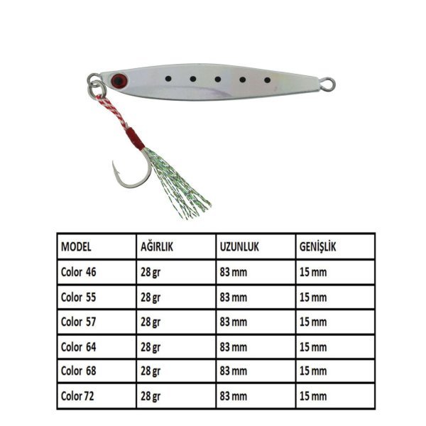 Aqua Salty Zero Jig 28 gr - 46