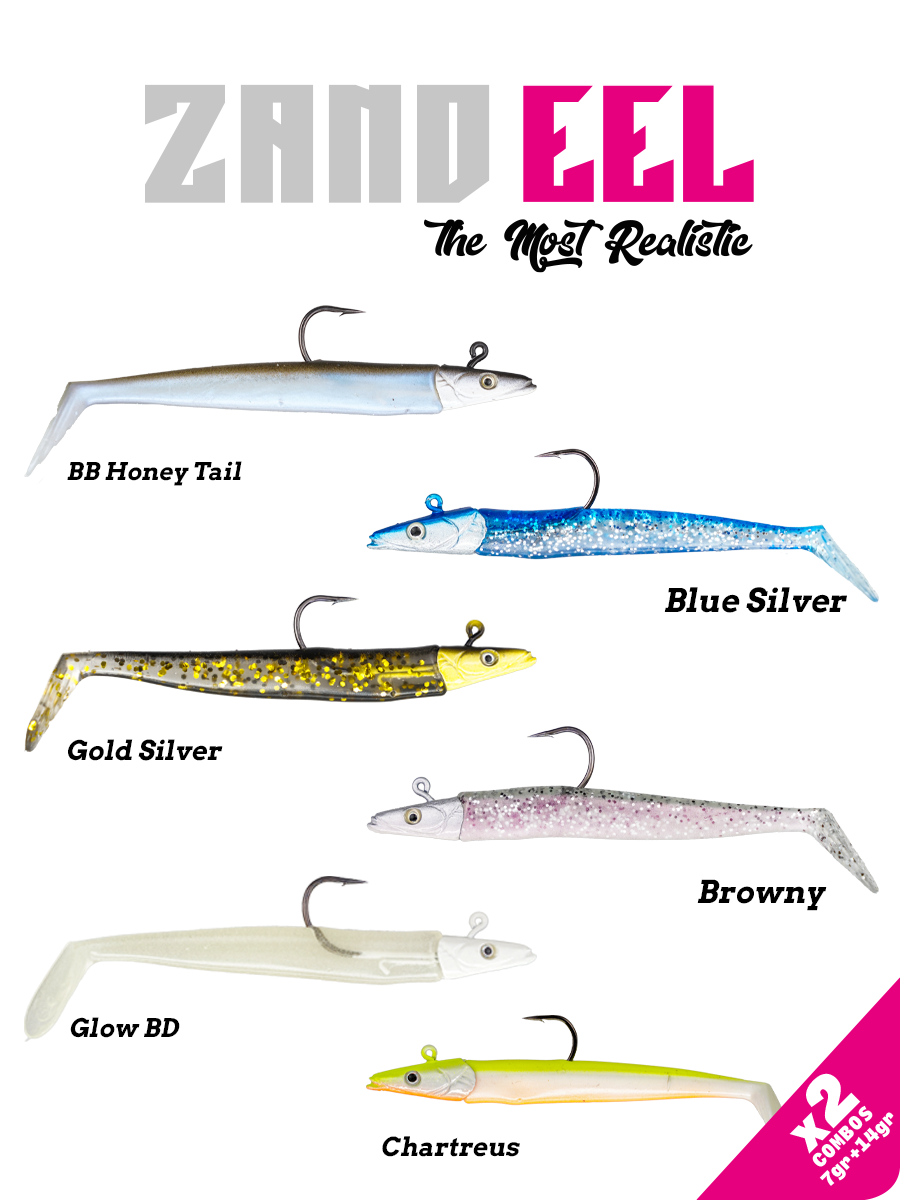 Fujin Zand Eel 11cm 7gr-14gr Double Body+Head Silikon Balık BROWNY