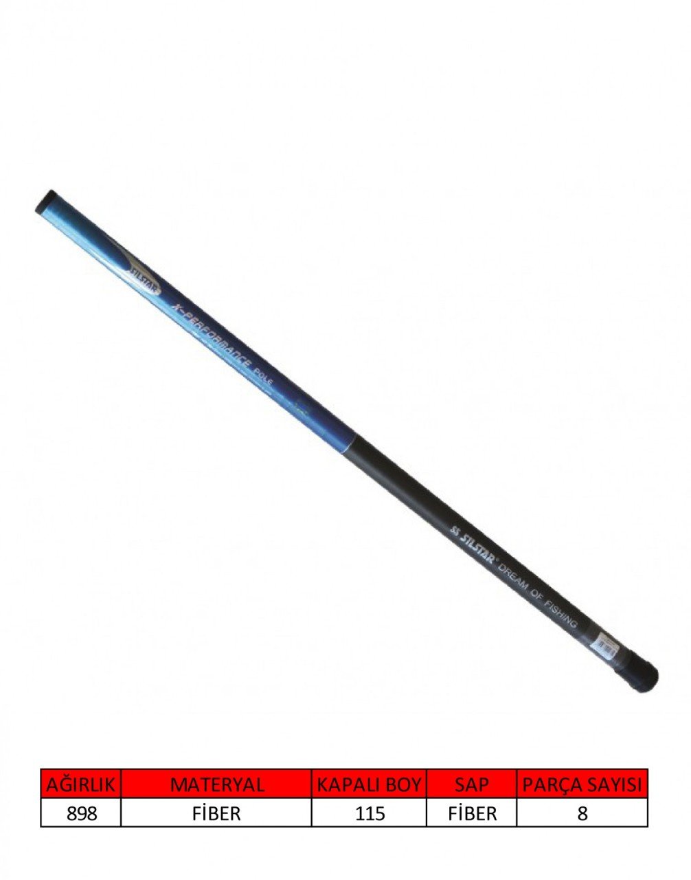 Silstar 3001 XPerformance Pole Blue Göl Kamışı 800 cm