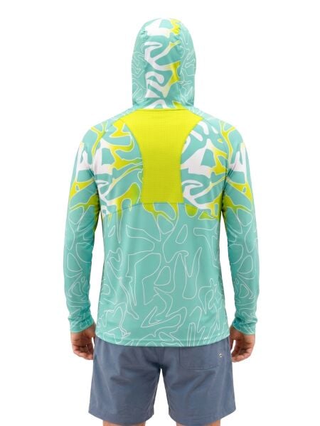Fujin Pro Angler S26 T-Shirt Hooded Izohips Bold Mint