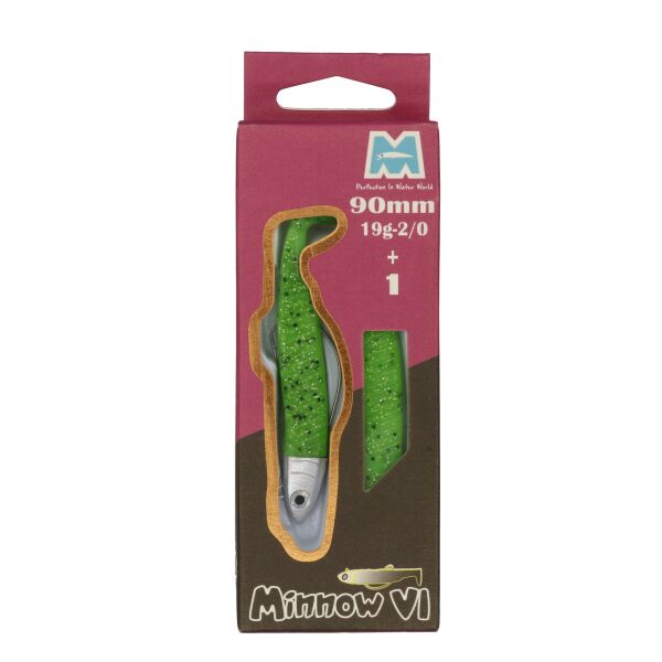 Minnow 6 Süper 90 mm Silikon 19g-2/0+1 02