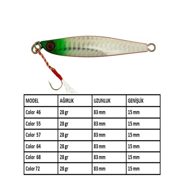 Aqua Salty Zero Jig 28 gr - 64