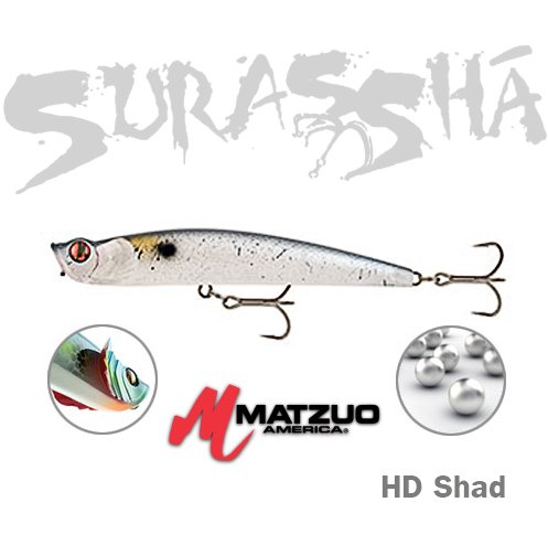 SURASSHA TOPWATER 10,8 CM - HD SHAD