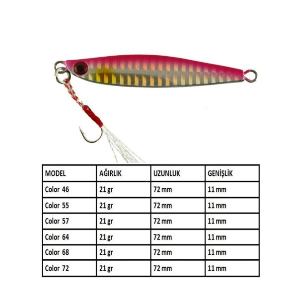 Aqua Salty Zero Jig 21 gr - 68