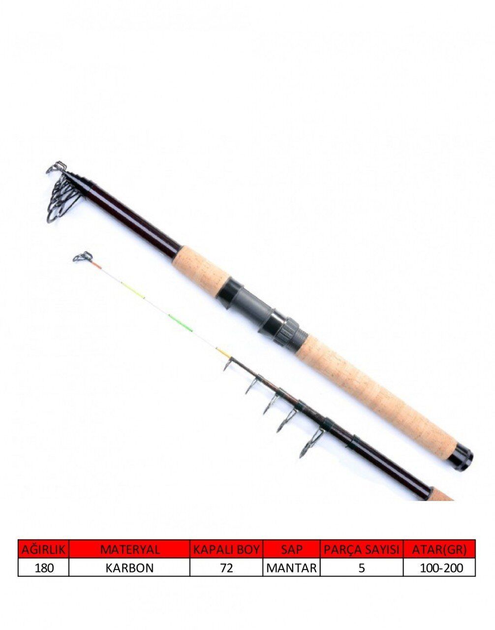 Captain 1526 Arrow Teleskopik Kamış 100-200gr Atar 300cm