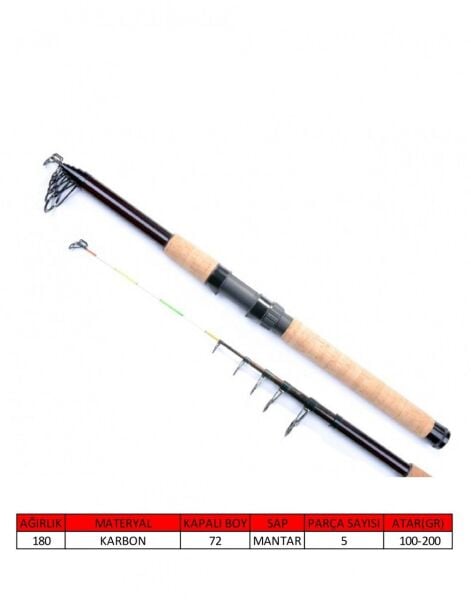 Captain 1526 Arrow Teleskopik Kamış 100-200gr Atar 300cm