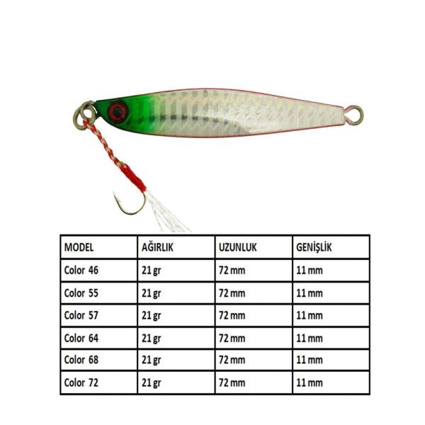 Aqua Salty Zero Jig 21 gr - 64