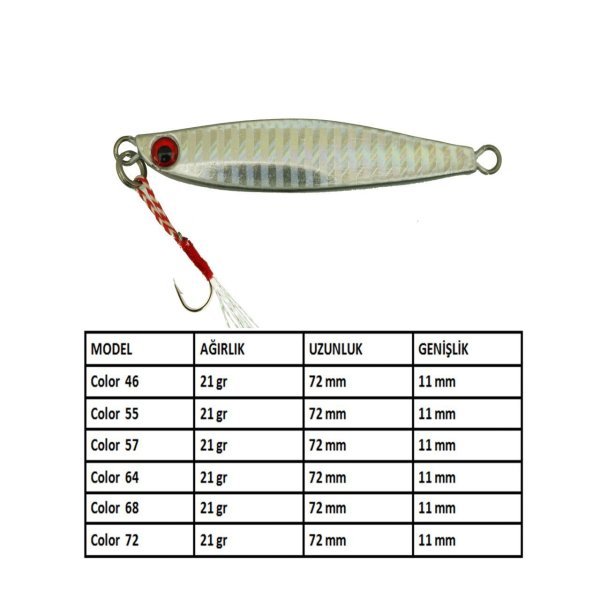 Aqua Salty Zero Jig 21 gr - 57