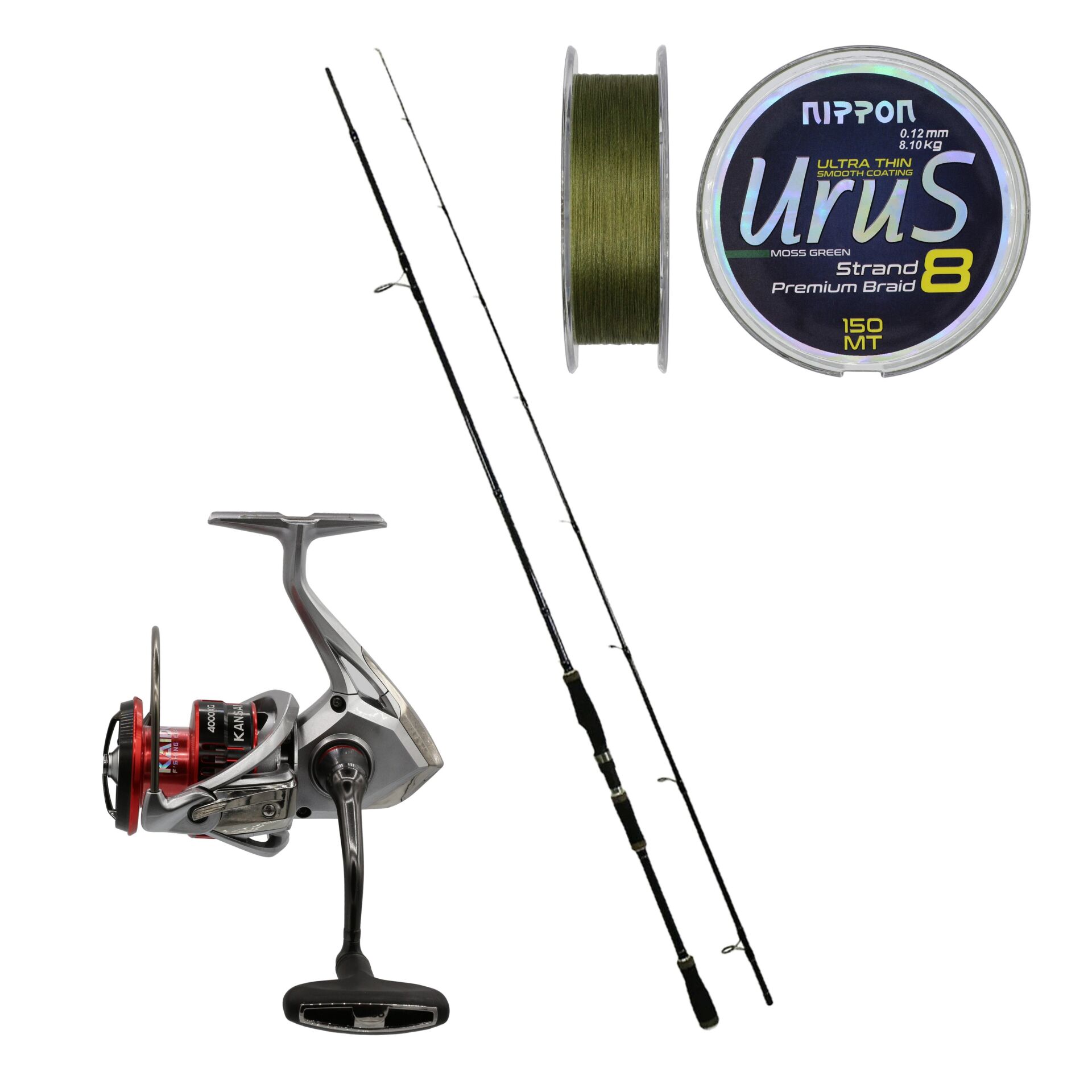 Eurofish Black Mamba 270 cm 8-38 gr + Kaido Kansai 4000 Spin Olta Seti