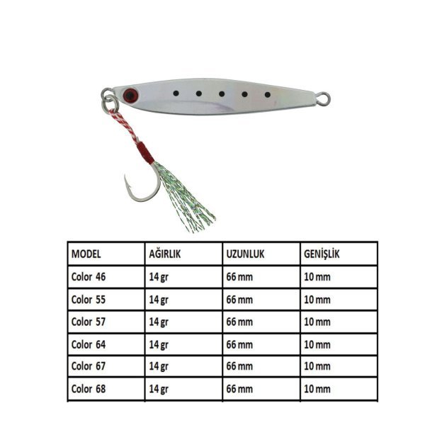 Aqua Salty Zero Jig 14 gr - 46